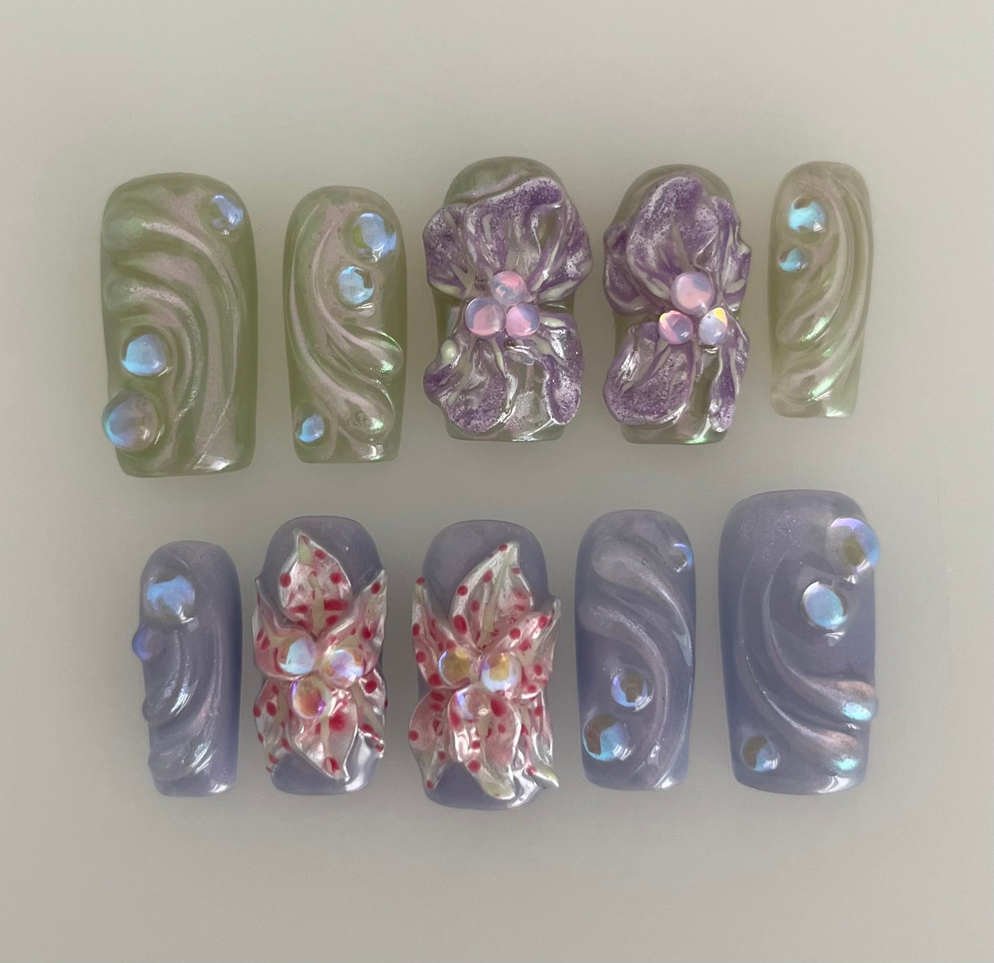 iridescent florals- made to order