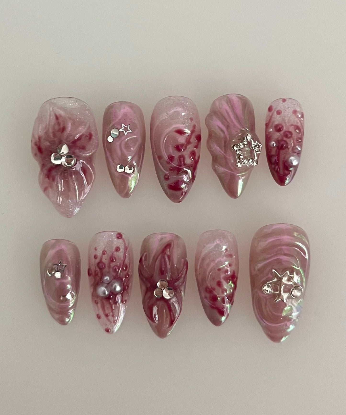 mauve iridescence - made to order