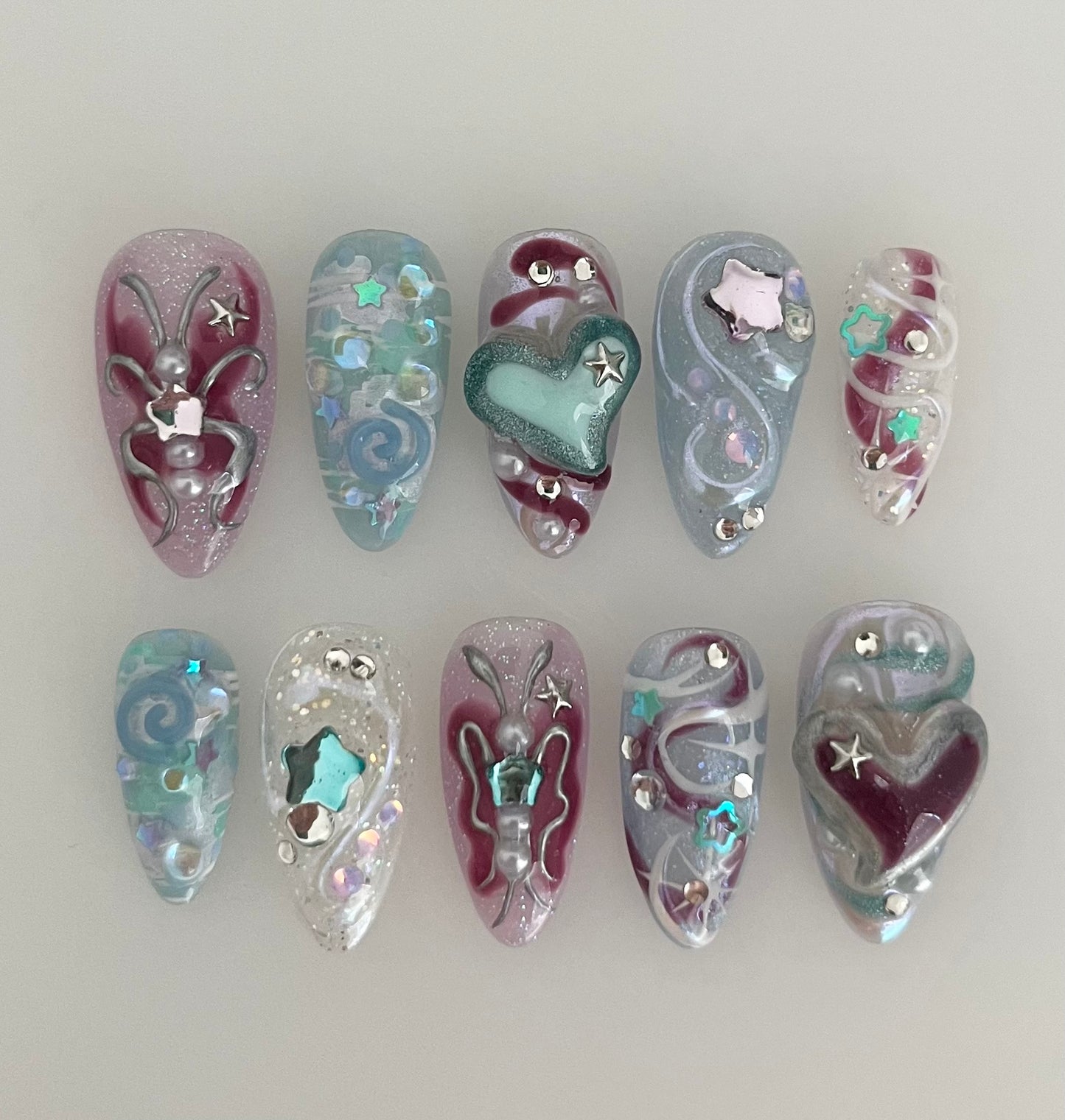 butterfly swirls - made to order