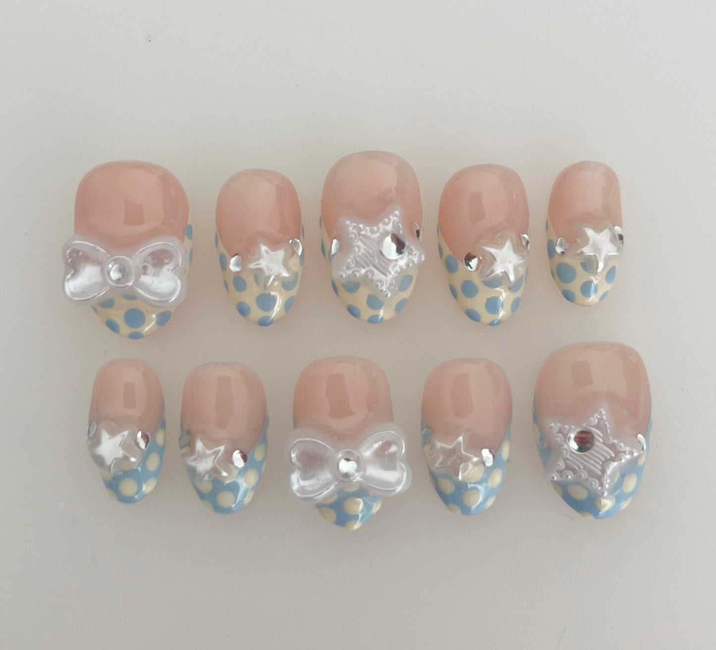 blue and butter yellow - made to order