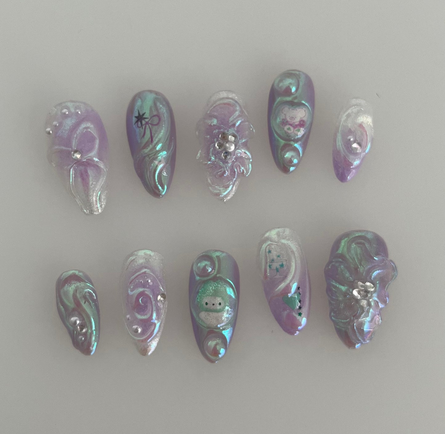 purple iridescence - made to order