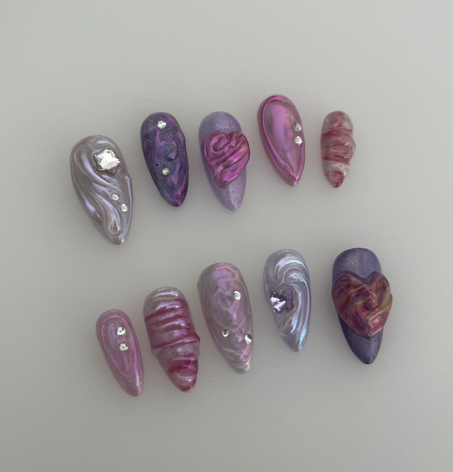 purple glass - premade