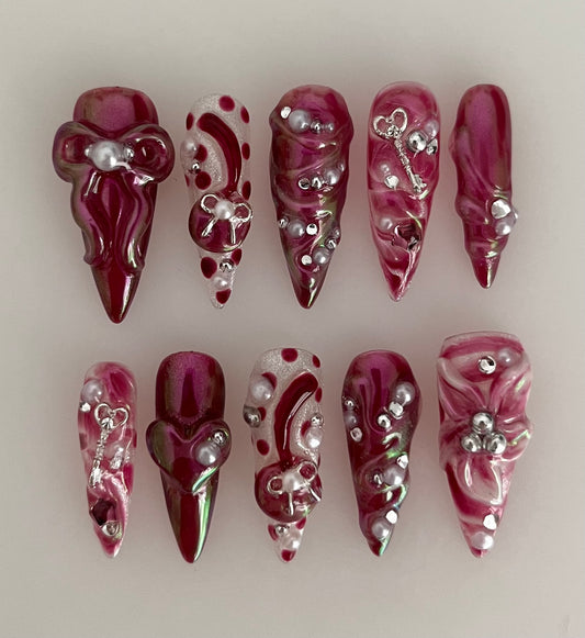 ruby iridescence - made to order