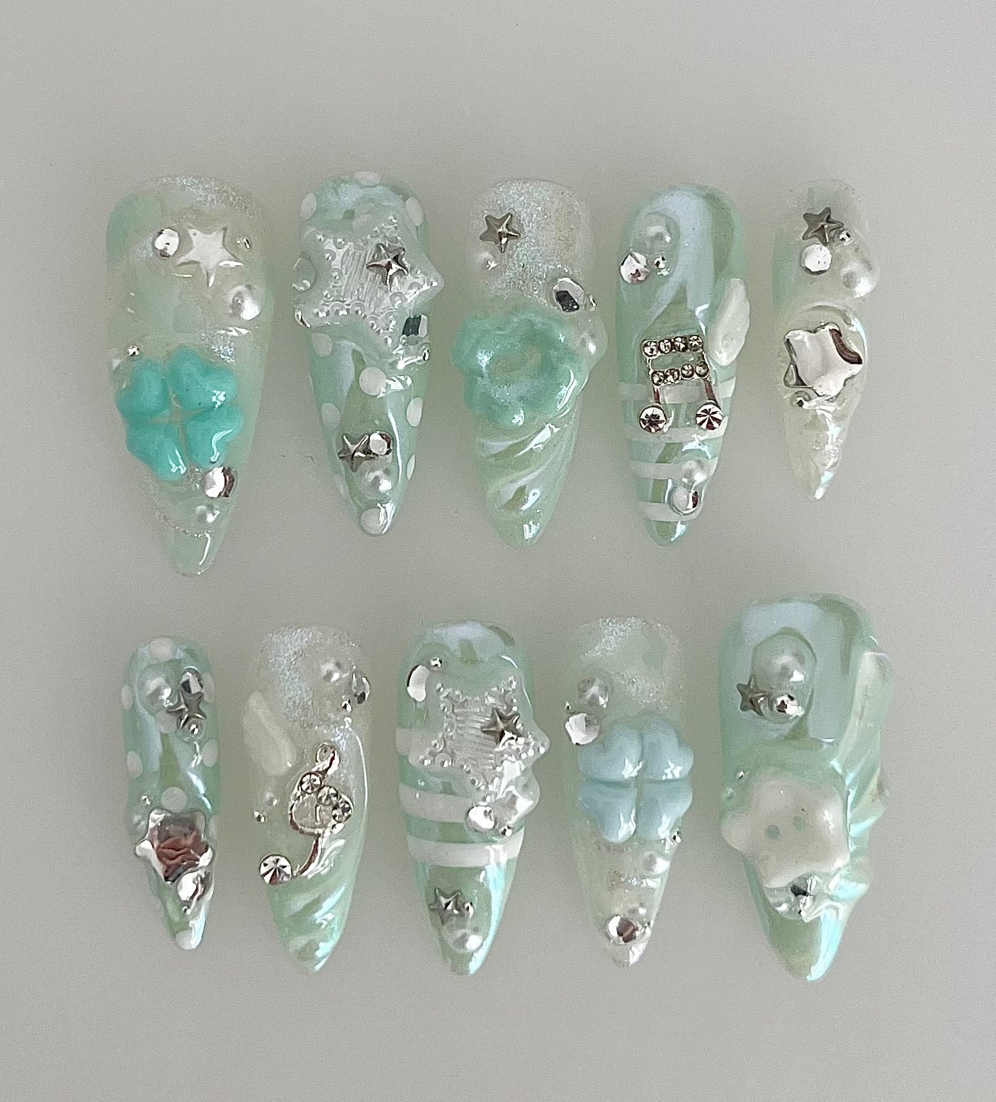mint iridescence - made to order