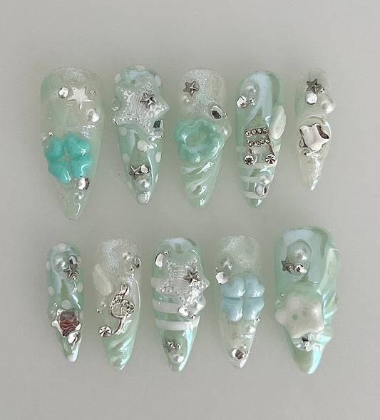 mint iridescence - made to order