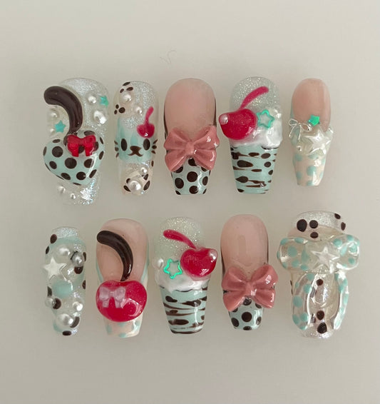 chocmint kitty - made to order