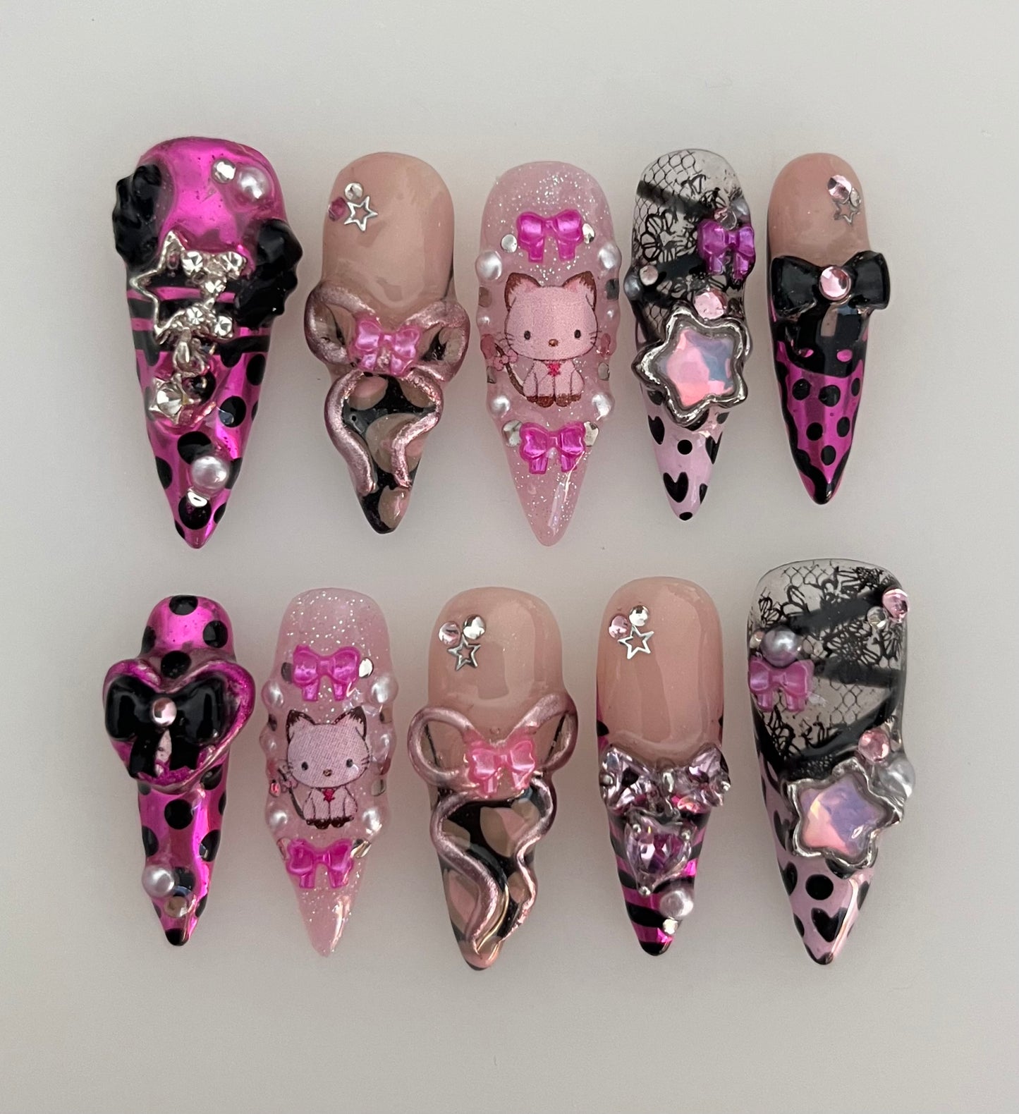 ruby polka dots - made to order