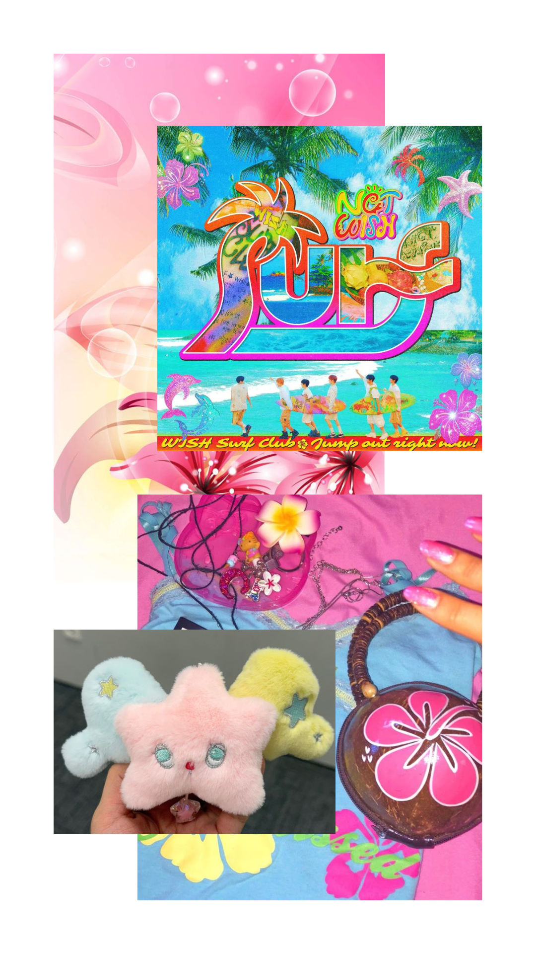 wishie surfing - moodboard set