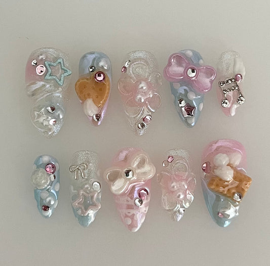 cotton candy iridescence - made to order