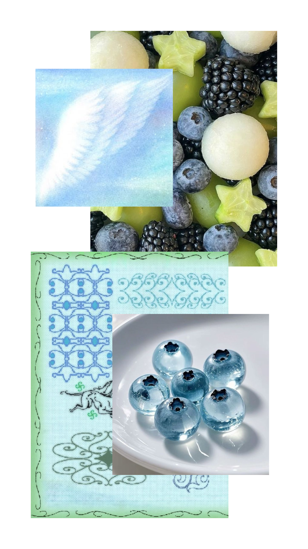blueberry soda - moodboard set
