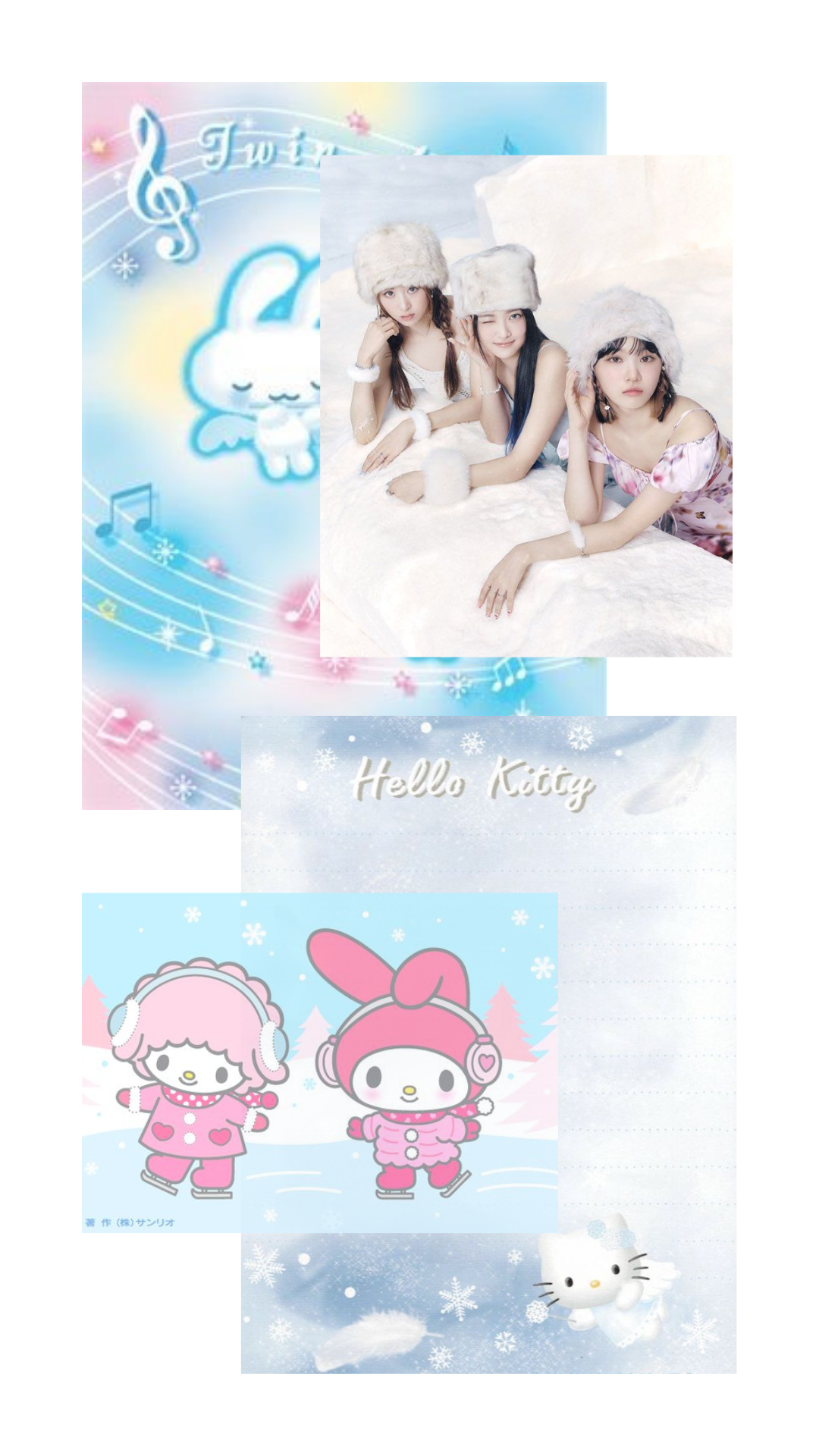 winter angels - moodboard set