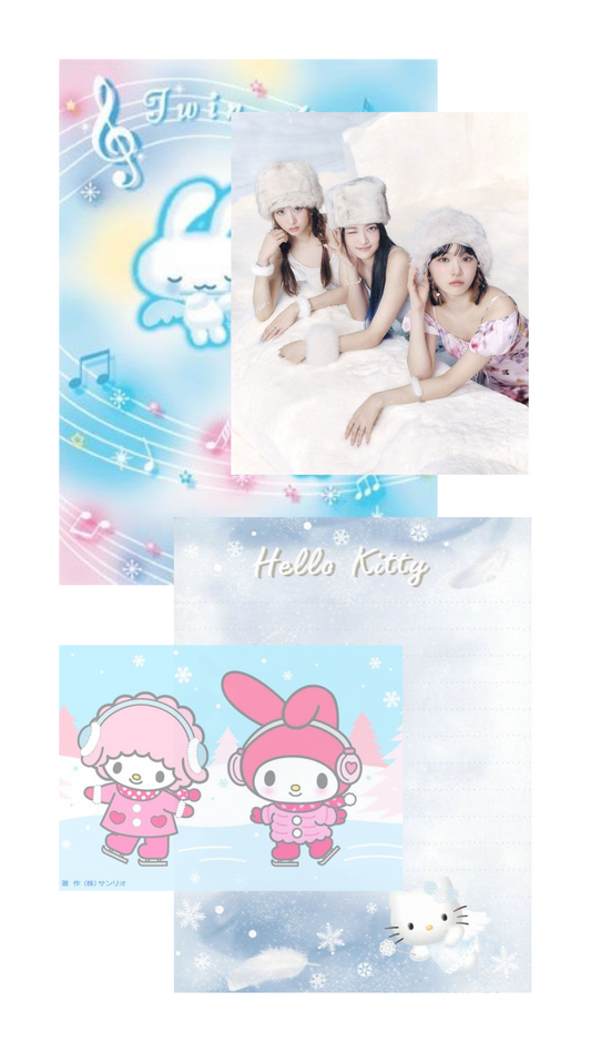 winter angels - moodboard set