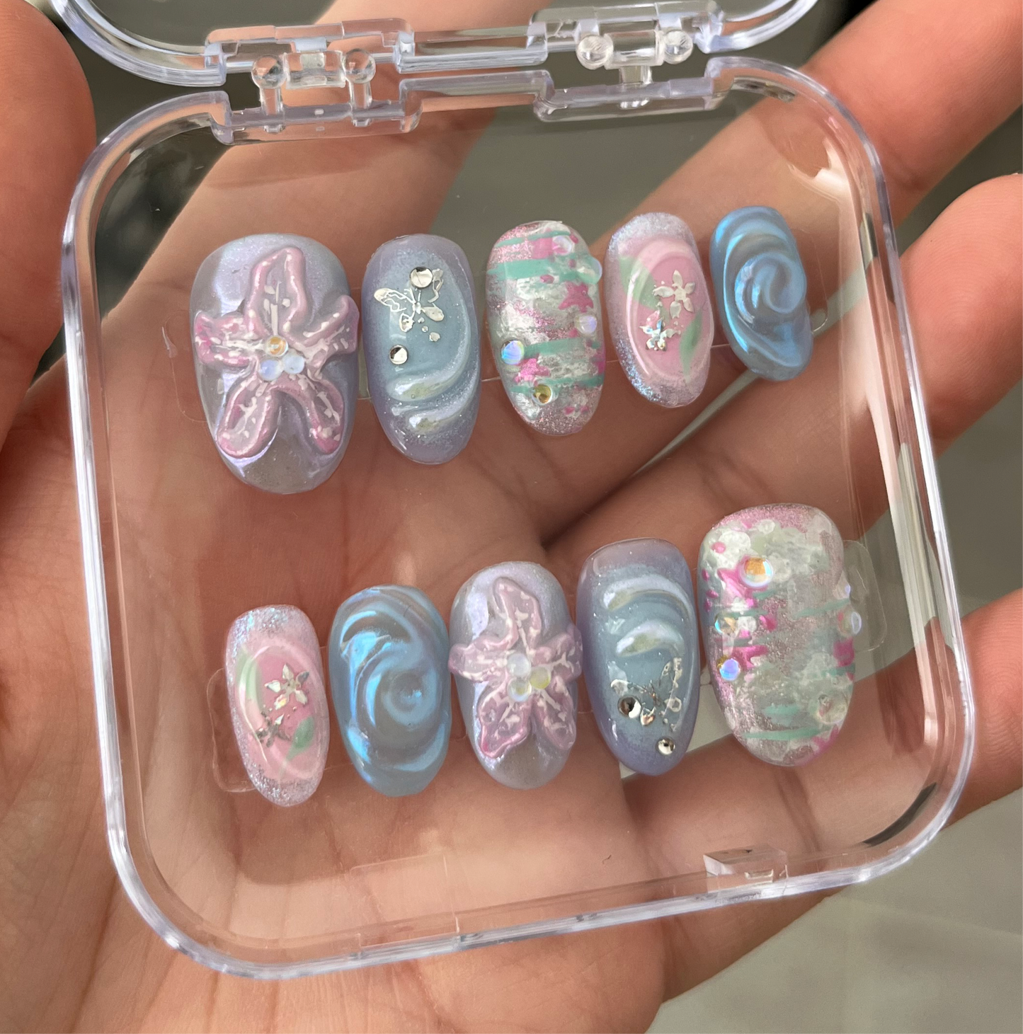 periwinkle florals - made to order