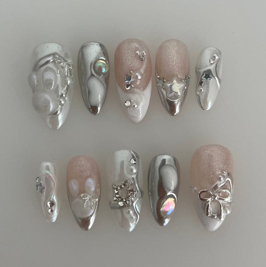 chrome bunnies - made to order