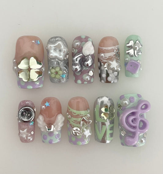 lavender clover melody - made to order