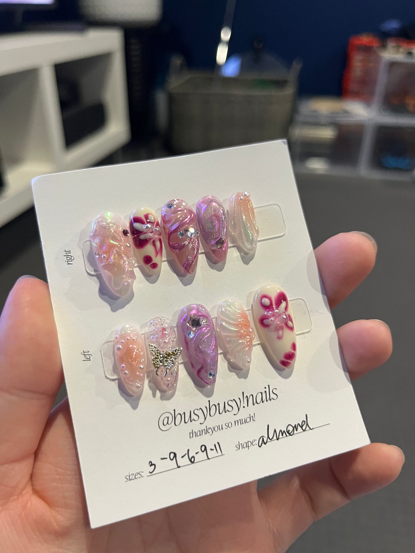 peach florals - premade