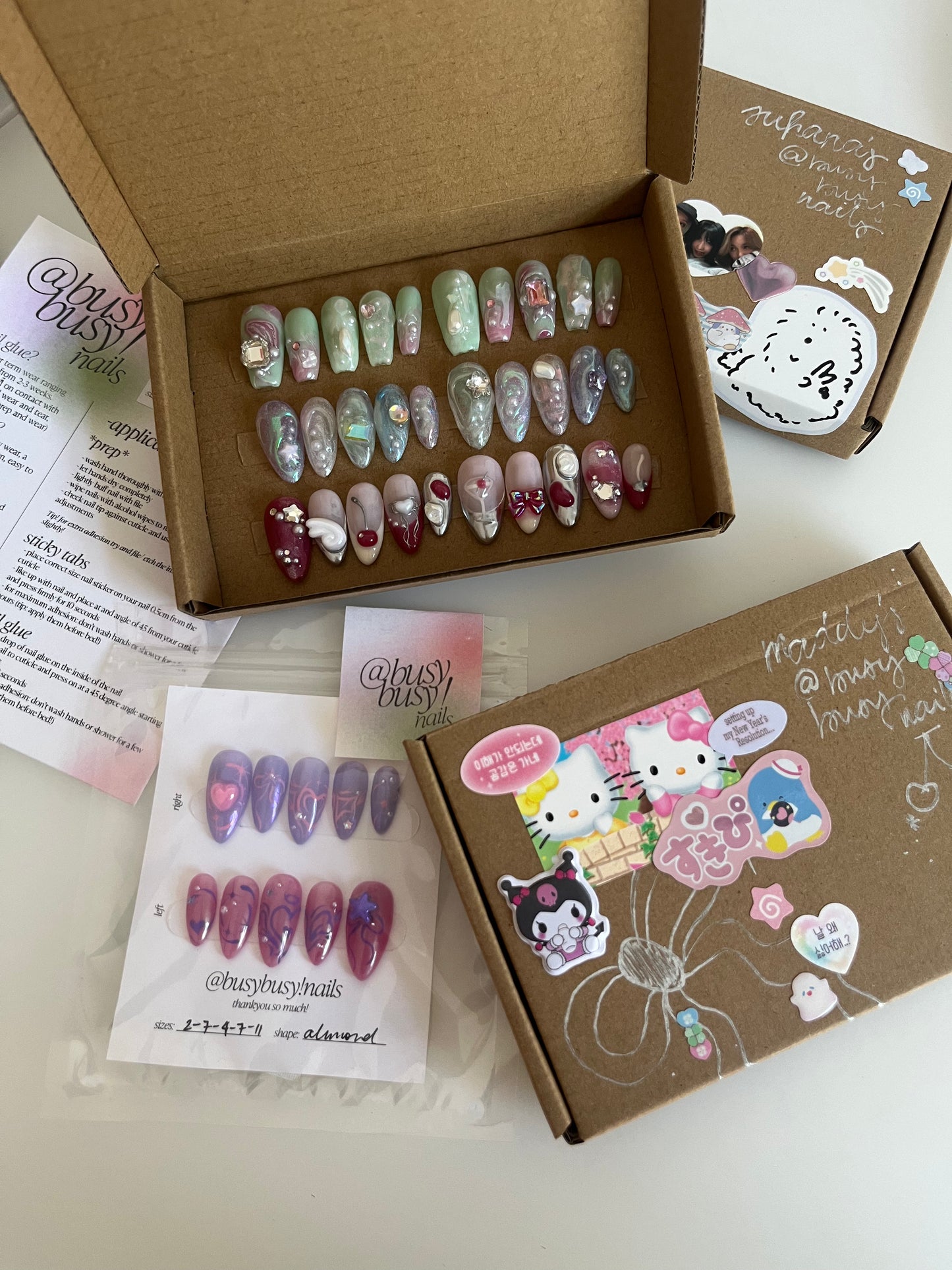 busybusy!nails keep boxes