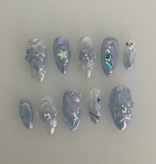 blue iridescence - made to order
