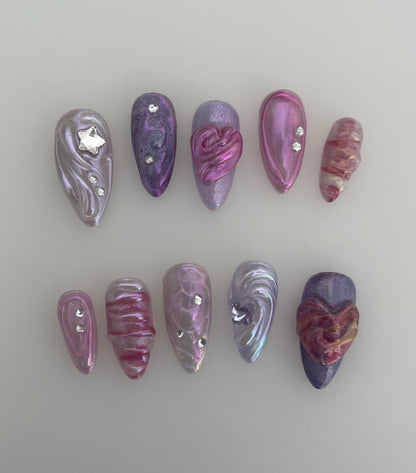 purple glass - premade