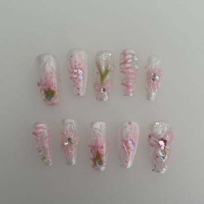 zebra lillies - premade