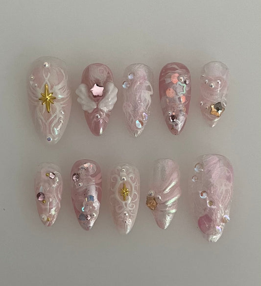 cotton candy angel - made to order