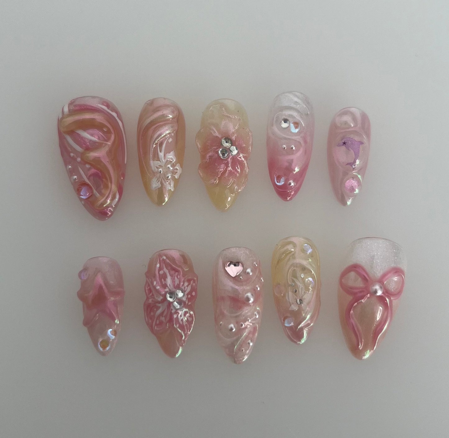 sunset iridescence - made to order