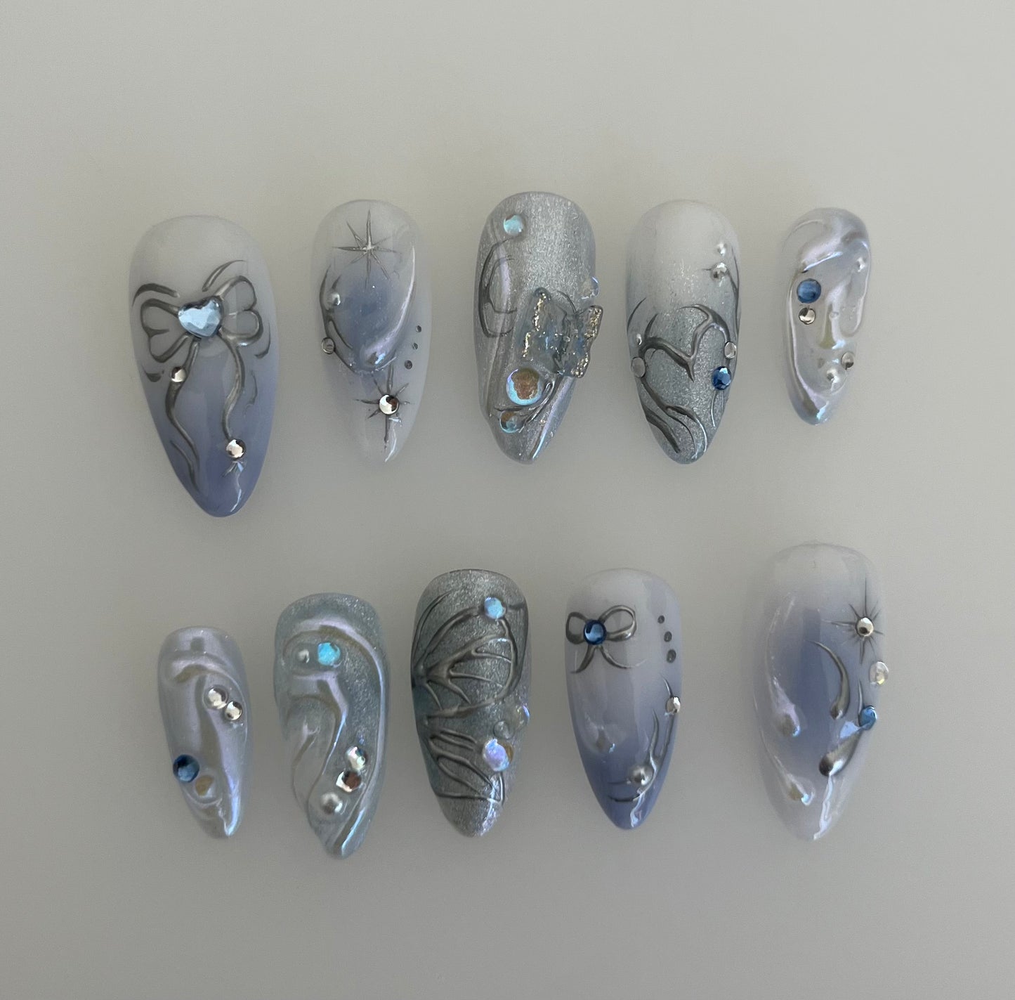 misty blues- made to order