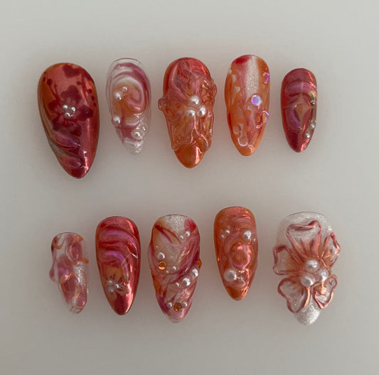 amber iridescence - made to order